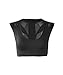 IntelliSkin Womens Essential Bra - Posture Correcting Sports Bra + UV 50 Protection + Ergonomic seams + CoolCue Fabric Black MED