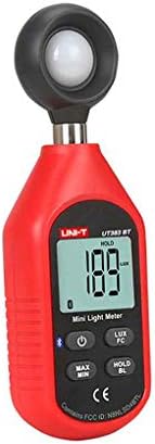 Pegcduu UNI-T UT383BT Digital Luxmeter Bluetooth Light Meter Environmental Testing Handheld Illuminometer