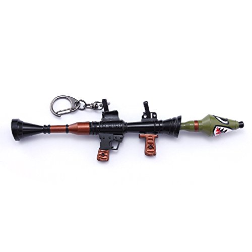 amazon com rpg rocket launcher trumpet shark cannon model toy alloy key buckle weapon decoration shark rocket launcher toys games - immagini barrett fortnite