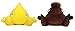 Pee&Poo Plush Toys Set - 2 Kids' Plush Toy Pillows for Playtime - Potty Training Toys, Pee and Poop Toys - Perfect Funny Gifts and Gag Gifts for Adults - 6 x 5.5 Inches Each