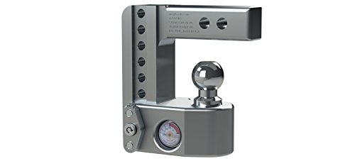 Weigh Safe BALL MOUNT HITCH WITH BUILT-IN SCALE 2 INCH SHANK WITH KEYED ALIKE WS05 (HITCH LOCKING PIN) INCLUDED, 6" Drop Hitch