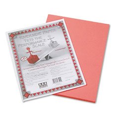 Riverside 3D Construction Paper, Orange, 9" x 12", 50 Sheets