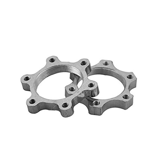 Mantain 2 Pcs Bicycle Bike Freewheel Threaded Hubs Disk Disc Aluminium Alloy Brake Rotor 6 Bolt Flange Adapter