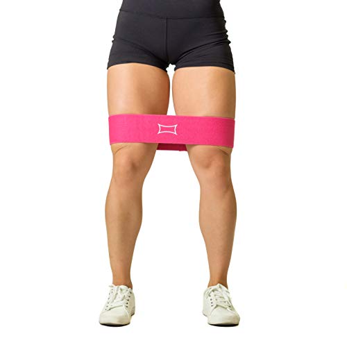 Sling Shot Original Hip Circle Fabric Resistance Band for Exercising – Lower Body Activation, Dynamic Warm Ups and Glute Activation (Level 2 Tension, Pink, Medium)