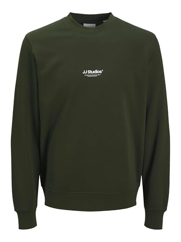 JACK & JONES Jjesoho Sweat Crew Neck Noos, Green (Duffel Bag), XS