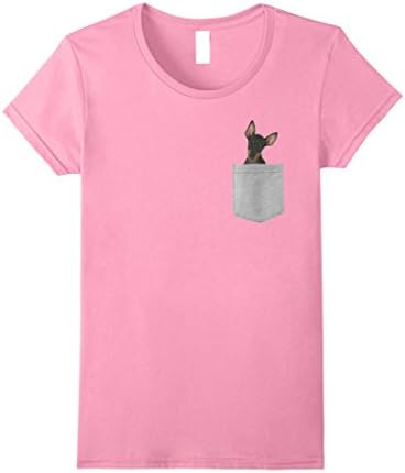 Womens Dog in Your Pocket Manchester Terrier t shirt shirt Medium Pink