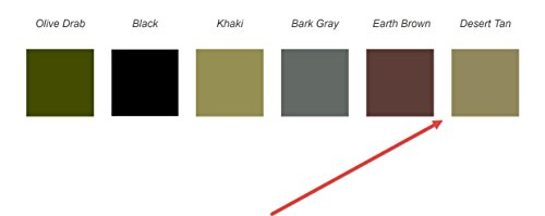 Majic Paints 8-0855-2 Camouflage Paint, 1-Quart, Desert Tan