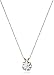 Jewelili 10k Gold Solitaire Swarovski Zirconia Pendant Necklace (2 cttw), 18