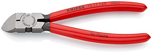 Knipex Seitenschneider für Kunststoff mit Kunststoff überzogen 160 mm 72 11 160