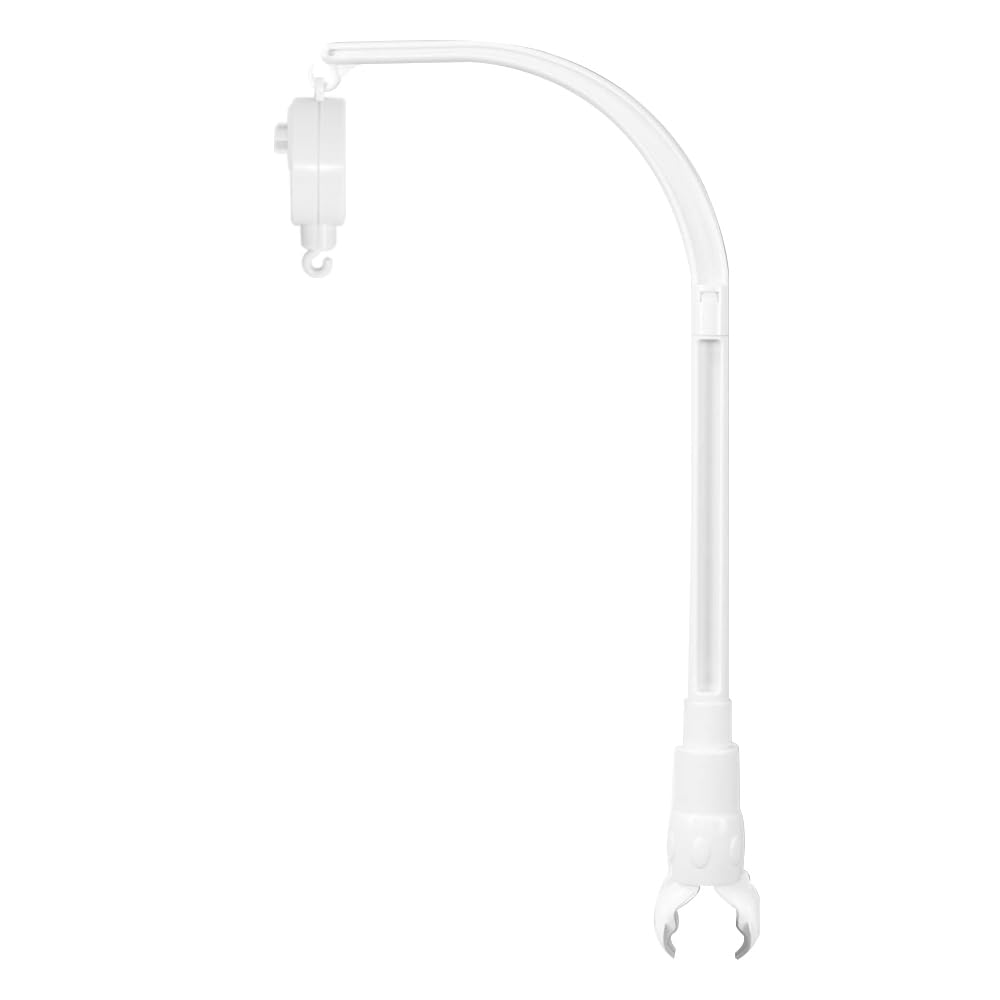 AFUNTA 23 Inch Claw Mobile Bed Bell Holder with Music Box, Adjustable Holder DIY Toy Decoration Hanging Arm Bracket Bed Stent Set Nut Screw