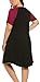 IN'VOLAND Women's Plus Size Maternity Nightgown Short Sleeve Sleepwear Maternity Nursing Nightgown (16W-24W) Black