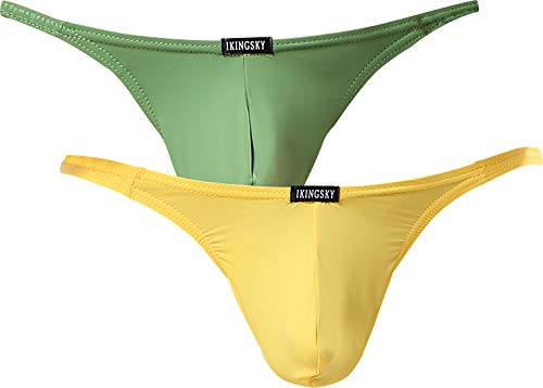 Ikingsky Mens Sexy Pouch G String Underwear Sexy Low Rise