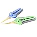 CastleGreens 2 Pack Micro-tip Straight Blade/Curved Blade Flower Leaf Trimmer Bonsai Pruning Shears with Titanium Coated Gardening Pruner Scissors Setthumb 1