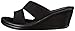 Skechers Women's Rumblers 2 Strap Slide Wedge Sandal,Black,7 M US