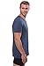 Men's V-Neck Undershirts in Bamboo Viscose - 2 Pack Shirt for Him by Texere (Air Force Blue, Medium) Christmas Gift for Husband Dad Son MB6302-AFB-M