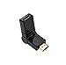 ANRANK AK360901HD HDMI Male to Female Adapter Converter Connector for HDTV DVD Projector Monitor, 90-360 Degree(Black)