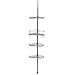 Zenna Home 2190SS, Tension Corner Pole Caddy, Chrome