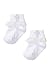 Born to Love Girls First Communion Baptism Christening Socks with Cross Embroidery 6 to 12 months, white