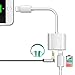 Headphone Adapter for iPhone Adapter 3.5mm Jack Charging Audio 2 in1 Jack Audio to 3.5mm Dongle Aux Splitter Converter Adaptor Cable Compatible with iPhone Xs Max XR X 8 7 Plus for iOS 10.3 or Higher