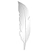 Garwarm 3D Fashion Modern Creative Removable Decorative Acrylic Frameless Mirror Wall Art Sticker Mural for Home Office Decor Girls Kids Living Room Bedroom Fitting Room-Silver Feather