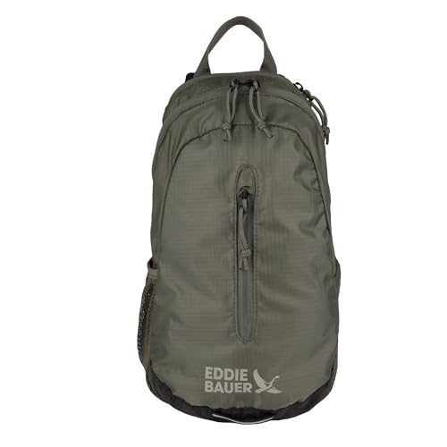 Eddie Bauer Unisex-Erwachsene, Verstaubare, Reisen, Outdoor, Leicht, Kompakt, EDC, Ripstop-Nylon, 10 L Tragetasche, Fichtengrün, 10L