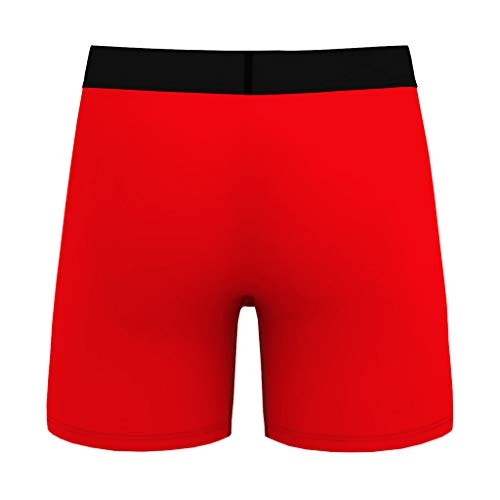 WYILIY Men\'s Christmas Print Slim Breathable Sports Underwear Long Flat Pants Briefs Mens Underwear Men Pack Soft Open Fly Underwear