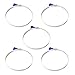 POWERTEC 70249 5 Inch Key Hose Clamp, Thumb Screw Key Adjustable Stainless Steel Hose Clamps for Dust Collection, Dust Collector and Dryer Vent Hose, Pipe Clamp, RV Clamp, Worm Gear Clamp, 5 pack
