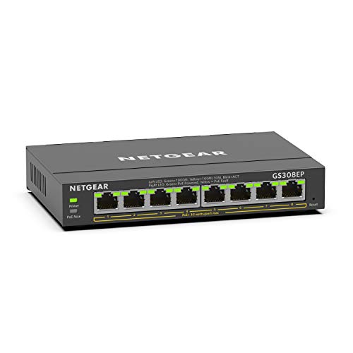 NETGEAR 8 Port PoE Smart Managed Switch GS308EP