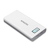 ROMOSS Solo 6 Plus 16000mAh Power Bank, 2-Port Portable Charger External Battery with 2.1A / 1A Output Fast Charge for iPad, iPhone 7/SE/6/6S, Samsung Galaxy S7/6 Edge and More - White