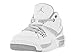 Nike Jordan Kids Jordan Flight 23 BG White/Mtllc Silver/Mtllc Slvr Basketball Shoe 5.5 Kids US