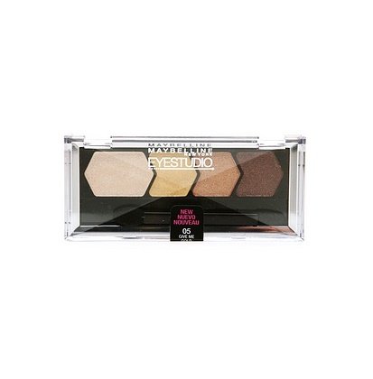 Maybelline EyeStudio Color Plush Silk Eyeshadow Quad, Give Me Gold [05] 0.09 oz