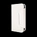 White Detachable PU Leather Wallet Card Case & Back Cover With Detachable Hand Strap Wristlet and Card Slot Holder For Apple iphone 5 / 5S