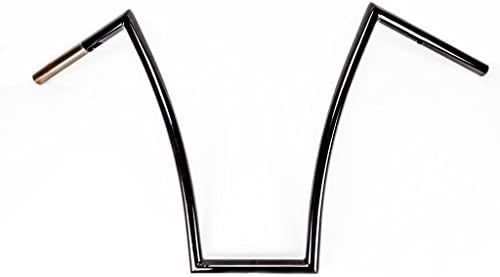 JMC Cycle - 19" Gloss Black Jmc Cycles 1" 4-Corners Mitered Ape Hangers - 43182