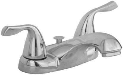 Aquasource Chrome 2 Handle Watersense Bathroom Faucet Drain Included Touch On Bathroom Sink Faucets Amazon Com