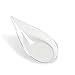 High Quality Clear Plastic Dessert / Appetizer Tear Drop Shape Plate Spoons, Pack of 100 - Mini 4 Inch Asian Elegant and Disposable Dishes