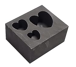 OTOOLWORLD 3 in 1 Heart Gold Silver Graphite Ingot