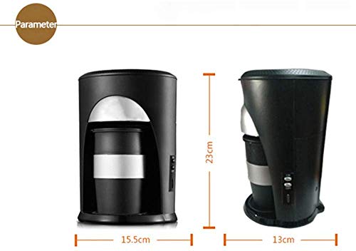 BJLWTQ Kaffee, der Filterkaffeemaschine, 0.3L Kaffeemaschine zu Go Persönliche Einzelfilterkaffeemaschine 420W – Bild 7