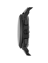 Fossil FS4682 de los hombres reloj de esfera de color negro analógico de acero inoxidable