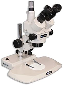 Meiji Techno America EMZ-5TR+MA502+PKL-1 0.7X - 4.5X Trinocular Zoom Stereo Body, Eyepiece, Pole Type Stand with Incident Light LED Illumination