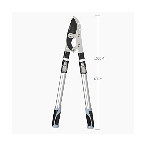 SHENXINCI Teleskop-Astschere 69~102CM Einstellbar Teleskopierbare Bypass-Baumschere, Big Shark Schneidemund… – Bild 3