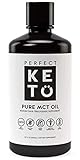 Perfect Keto Rapid Energy Pure MCT Oil: Ketogenic Coconut Oil Supplement. 100% Pure MCT Oil | Ketones Best as Ketogenic Diet Supplement (C8/C10, 32 oz)