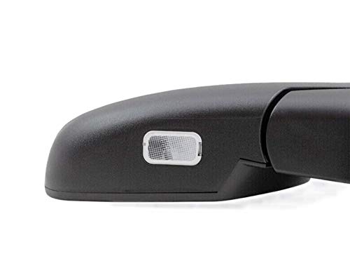 APA Replacement Mirror Power Folding Arrow Signal Puddle Memory Heated Chrome Cap for 09-14 GM Pickup SUV RH 20756974