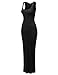 JJ Perfection Women's Sleeveless Ribbed Knit Bodycon Maxi Dress