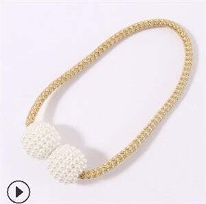 Amazon Com Curtain Rod Magnetic Pearl Ball Curtain Tiebacks Tie