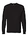 Hanes Men's Tagless Long Sleeve T-Shirt with a Pocket - X-Large - Black
