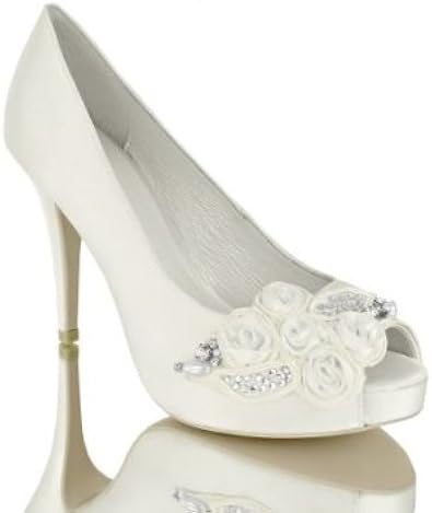 cream evening shoes