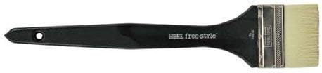 Liquitex Professional Freestyle Large Scale Brush, Broad Flat/Varnish 3-inch, Long Handle,Black, Mehfarbg, 3" - Image 4