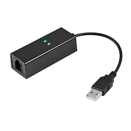 V.TOP External V.92 56K USB Fax Dial Up Modem with RJ11 Cable