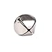Buthneil 1 Inch Jingle Bells Christmas Silver Jingle Bells, 100 Pcs