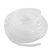 uxcell White 12mm Outside Dia 7M Polyethylene Spiral Cable Wire Wrap Tube